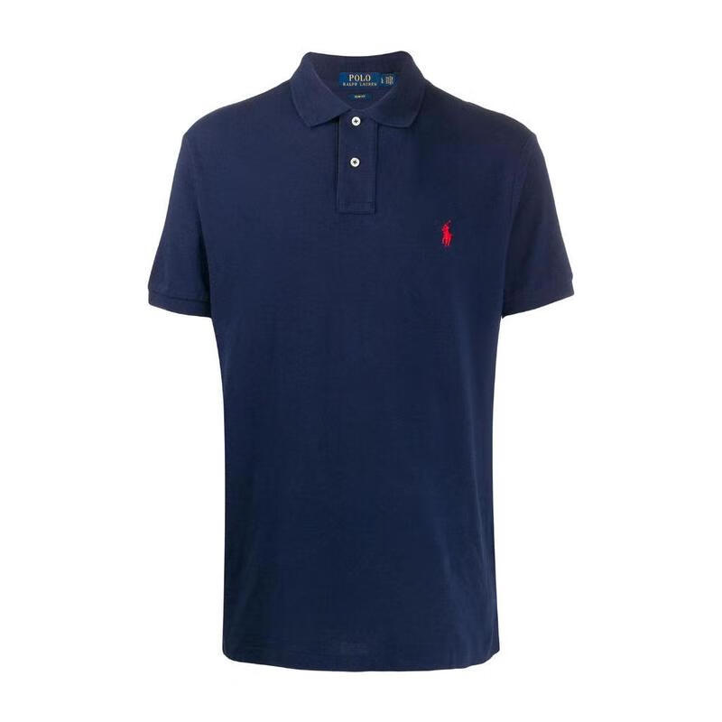 Polo Ralph Lauren蓝刺绣POLO衫短袖男士休闲商务polo衫 蓝色 均码 |M