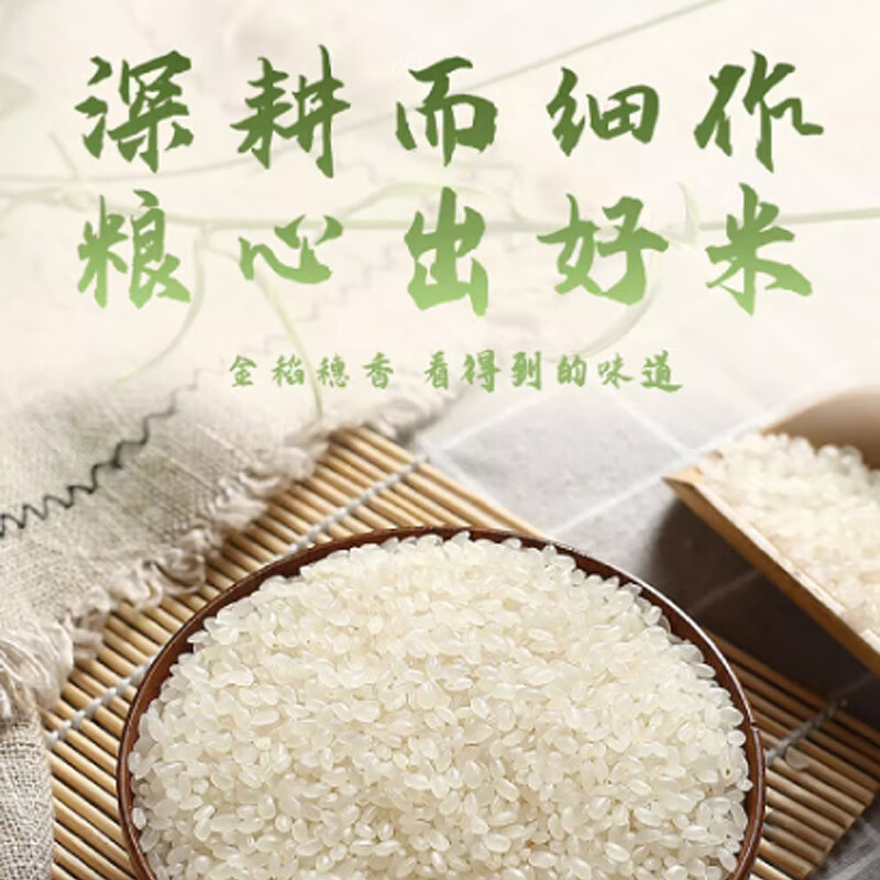 汇知稻正宗东北圆粒香大米煮饭香糯 煮粥浓稠 商超同款家用10斤装 东北圆粒香大米*5kg