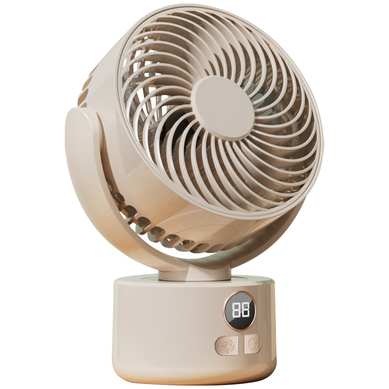 牧安寧桌面小風(fēng)扇自動(dòng)搖頭電風(fēng)扇迷你usb充電長(zhǎng)續(xù)航辦公室宿舍床頭車載戶外露營(yíng)釣魚三腳架臺(tái)式大風(fēng)力 【米黃數(shù)顯款】長(zhǎng)效續(xù)航丨自動(dòng)搖頭丨靜音大風(fēng)力