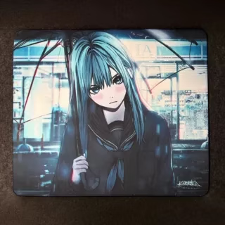 Kuroha Moment 片刻聚氨酯底胶白色包边二次元游戏鼠标垫 Moment特别版