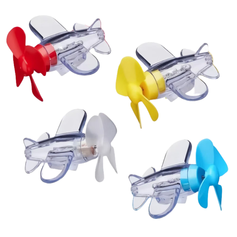 健田（JIANTIAN）解压玩具风力发电发光小飞机彩灯电动车摩托车风能亮光车载氛围灯