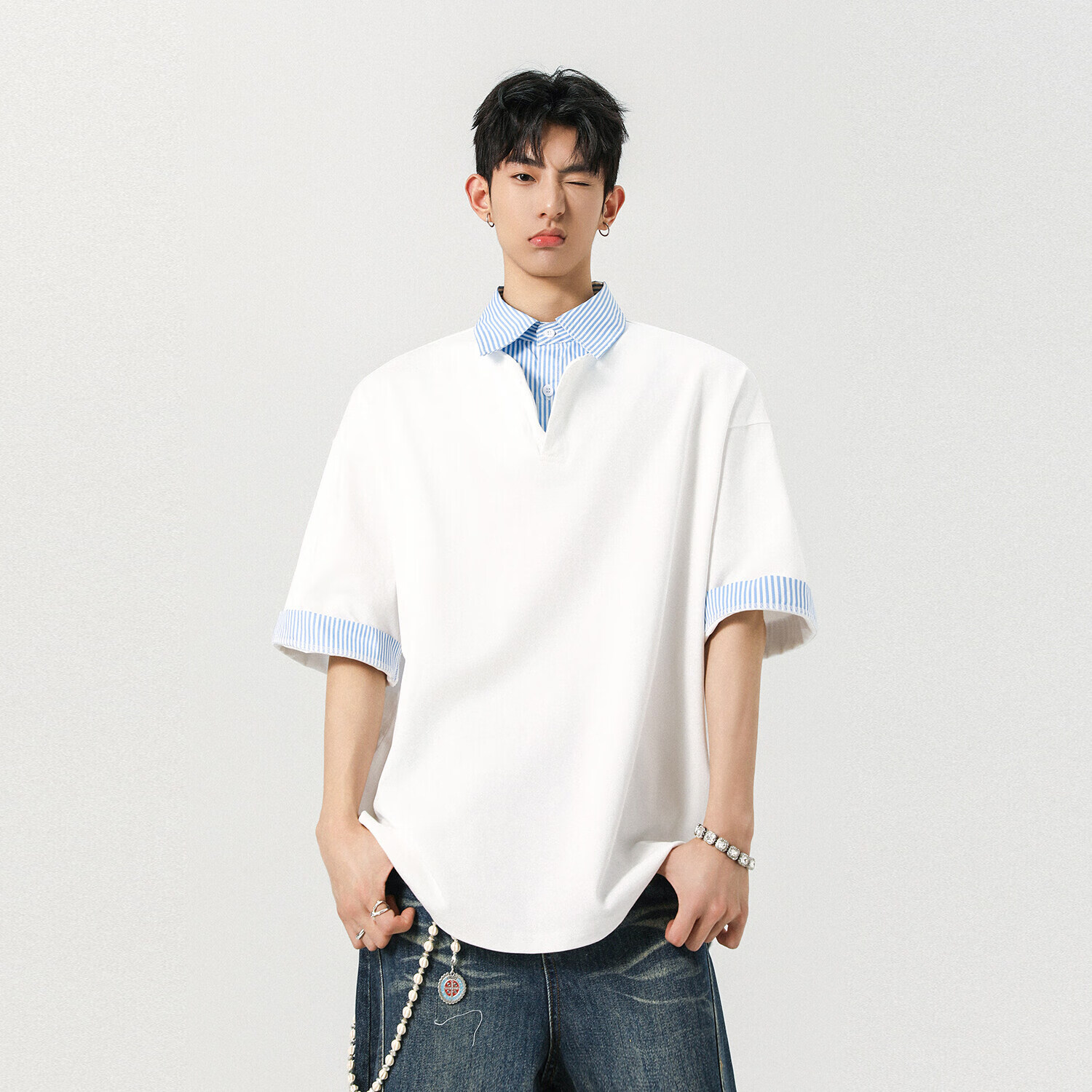 ڲQGF polotʿļ߼а· ɫ 3XL [150-170]55.19Ԫ