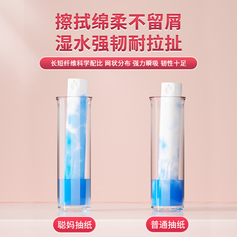 聪妈【100%原生浆】挂式抽纸纸巾平纹挂抽卫生纸纸抽悬挂式整箱厕纸 6提