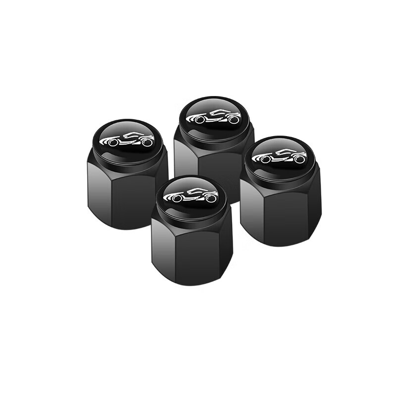 深蓝轮胎气门嘴帽深蓝SL03 S7专用防盗汽车气门芯嘴帽保护盖装饰 深蓝标【4个装】黑色