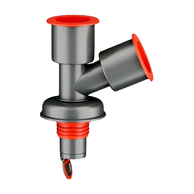 亦赞下水管三头通洗衣机分水器洗手盆池排水管下水道防返臭二合一接头 升级磁吸防臭防溢【直三通】