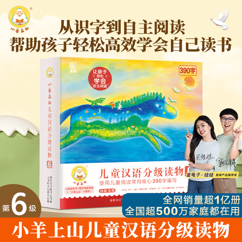 小羊上山分级阅读第123456级全套儿童绘本3-6岁幼儿园推荐0-3岁宝宝睡前故事书启蒙早教图书小班学前识字语言汉语读物 【分级阅读】小羊上山第6级 全10册