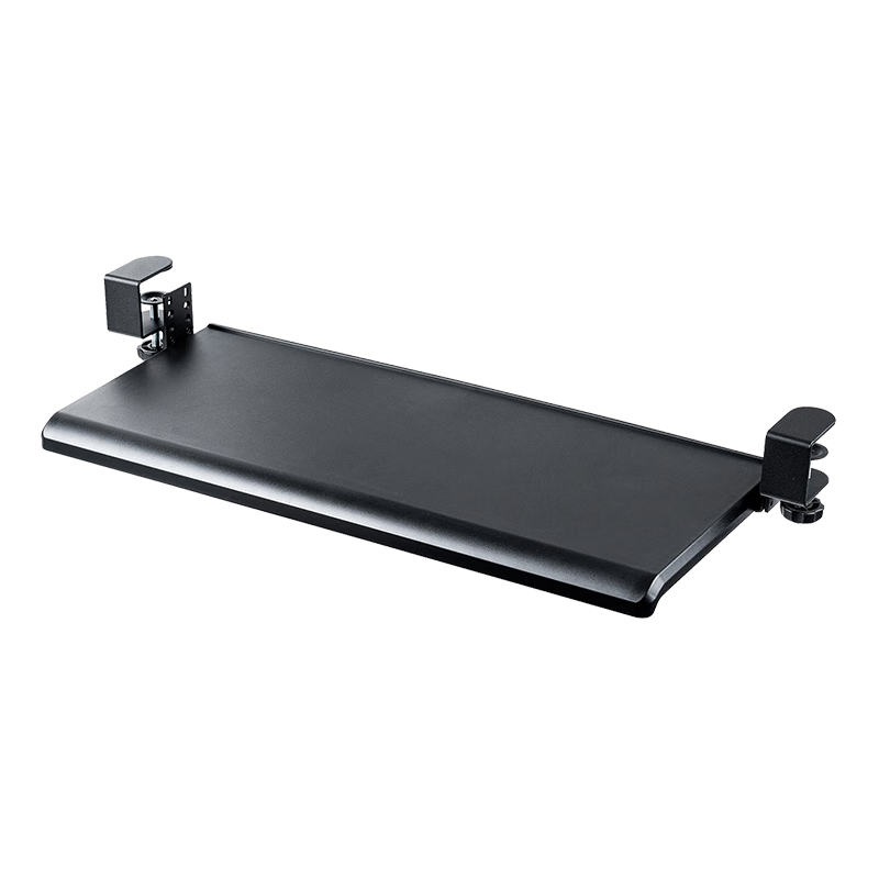 山业sanwa鼠标托架手托桌下键盘抽屉桌面延伸板延长板 手臂托架免打孔 KB008【70*26.5cm】4档高度可调