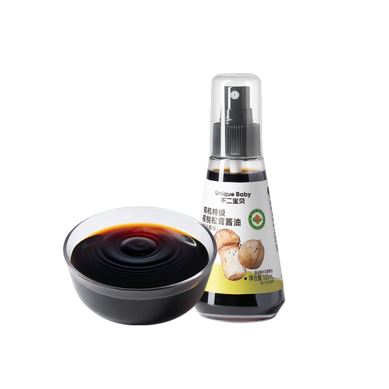 不二宝贝特级减盐有机酱油100ml调味料搭婴儿童专用一岁宝宝0添加辅食