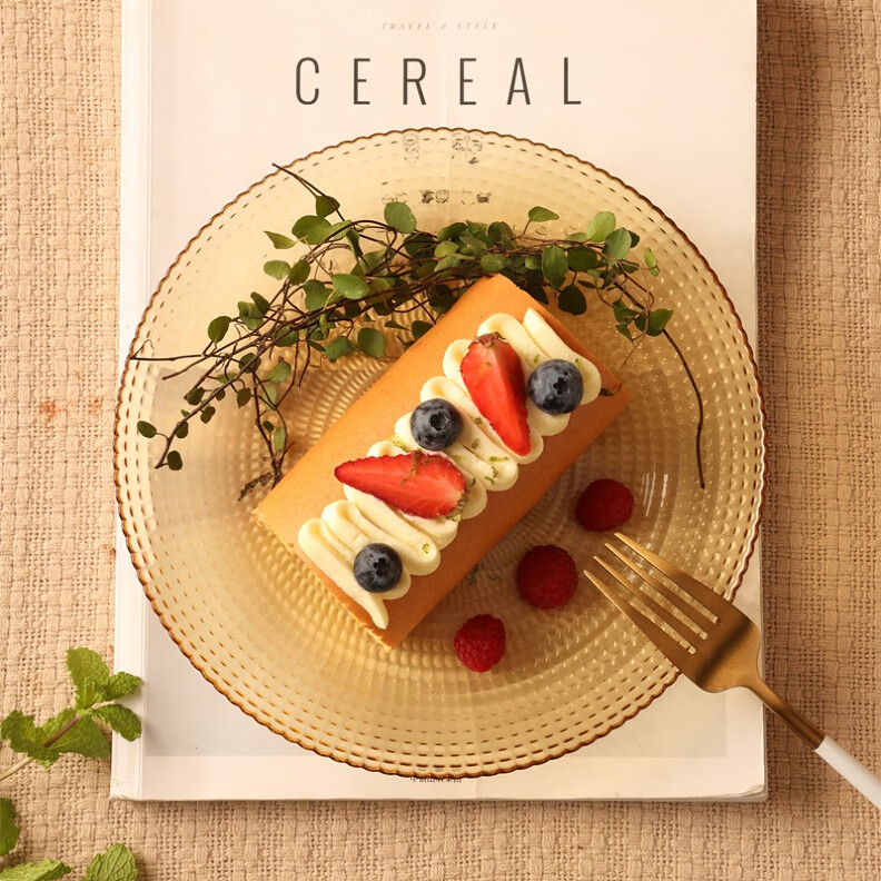 VISIONS康宁波点系列土耳其进口玻璃餐具耐热可微波炉饭碗菜碟盆鱼盘餐具 康宁-晶莹波点鱼盘土耳其进口 1头