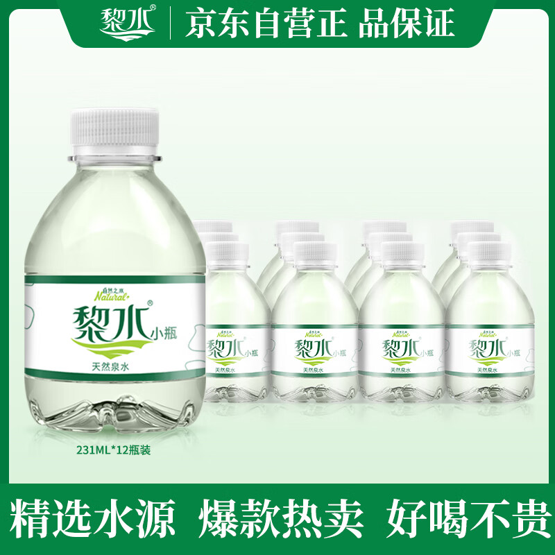 黎水矿泉水小瓶便携迷你瓶饮用天然水231ML*12瓶