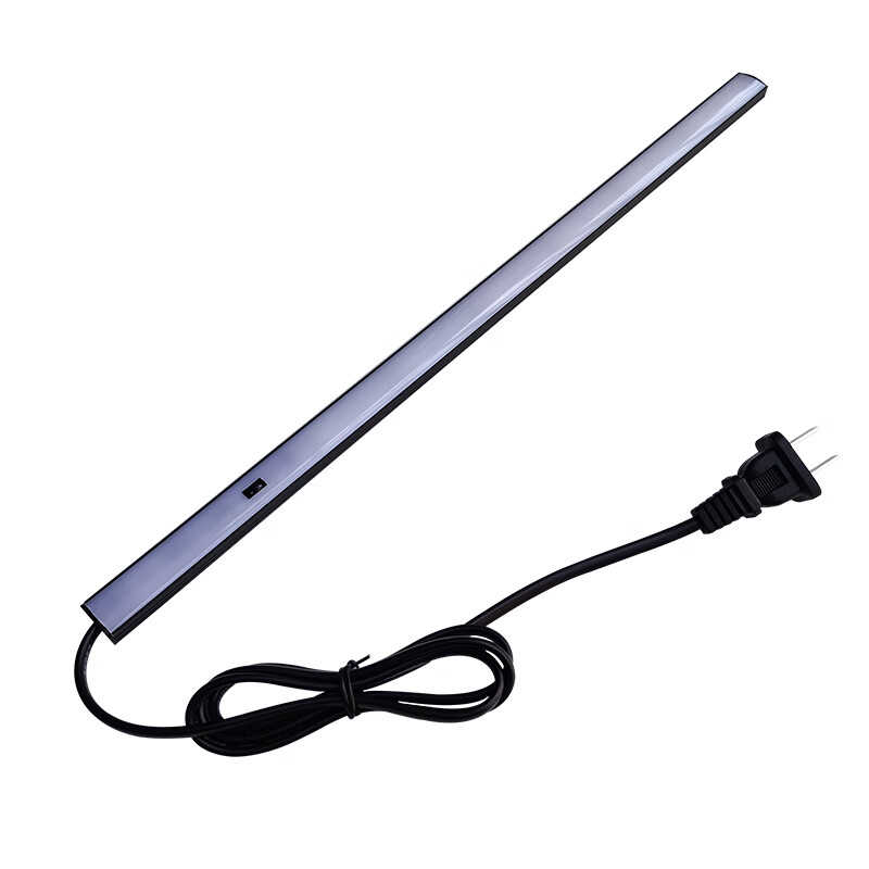 西熠朗烨220v手扫橱柜灯免驱动插电式超薄双排灯带感应吊柜酒柜鞋柜长条灯 白色 黑色双排灯珠手扫款-150cm