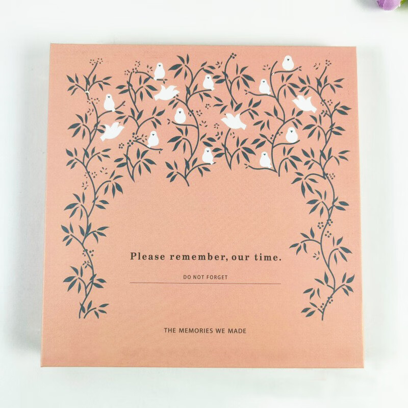 Nakabayashi批发供应活页吸附式相册 DIY自粘相册 植物标本树叶干花收集收纳 粉色禾雀