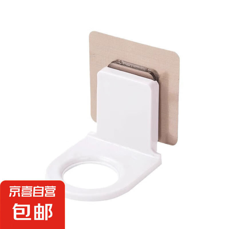 卫生间沐浴露置物架浴室收纳洗发水挂架墙上免打孔洗手液瓶架壁挂 沐浴露挂架-拉丝灰-1个装