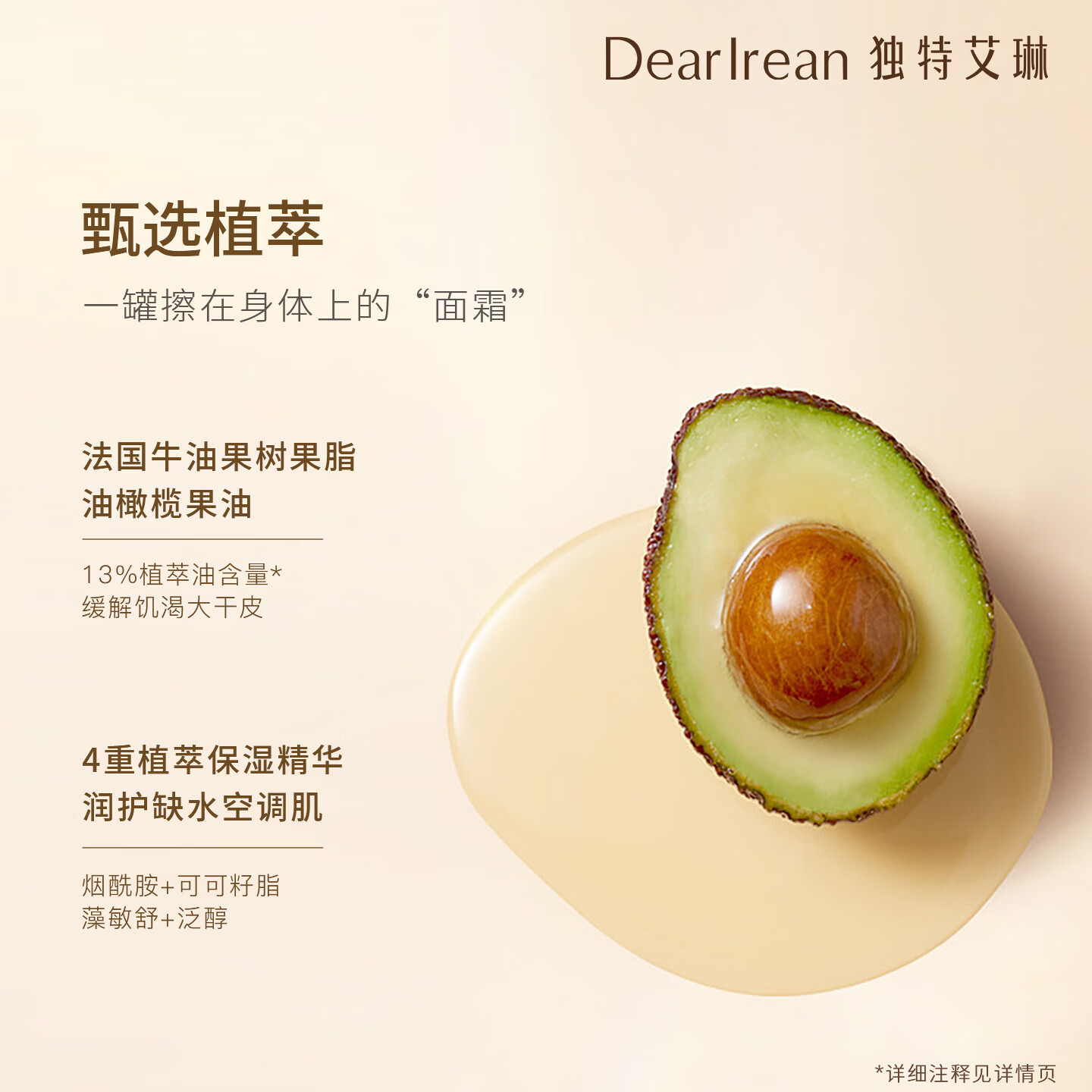 独特艾琳（Dear lrean）身体乳润肤乳冷霜保湿香味留香长干皮可用润肤烟酰胺清爽护肤乳膏 我的少年180g