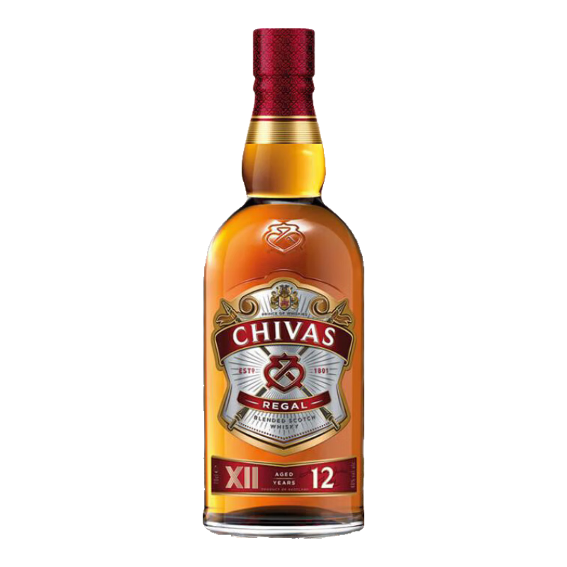 芝華士（Chivas Regal）12年 蘇格蘭 調和型威士忌 700ml 40度 進(jìn)口洋酒