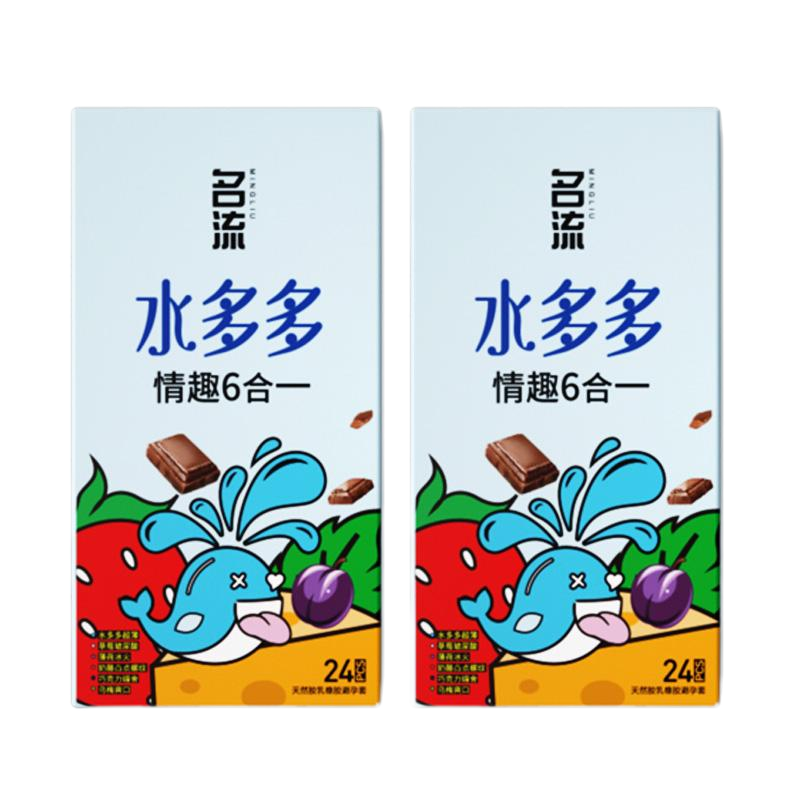 名流避孕套水多多光面超薄型+凸點(diǎn)螺紋型+G點(diǎn)大顆粒型52mm計生用品