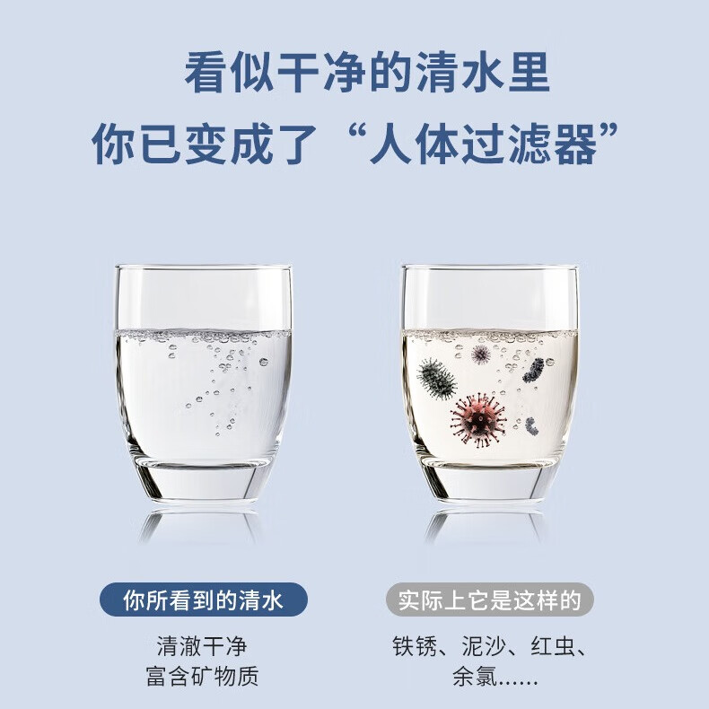 世虹水龙头净水器过滤器前置家用双出水接水管厨房净饮水机自来水转接头滤水器无废水宿舍官方旗舰店 1708一机7芯-1碳6陶瓷-可用4年