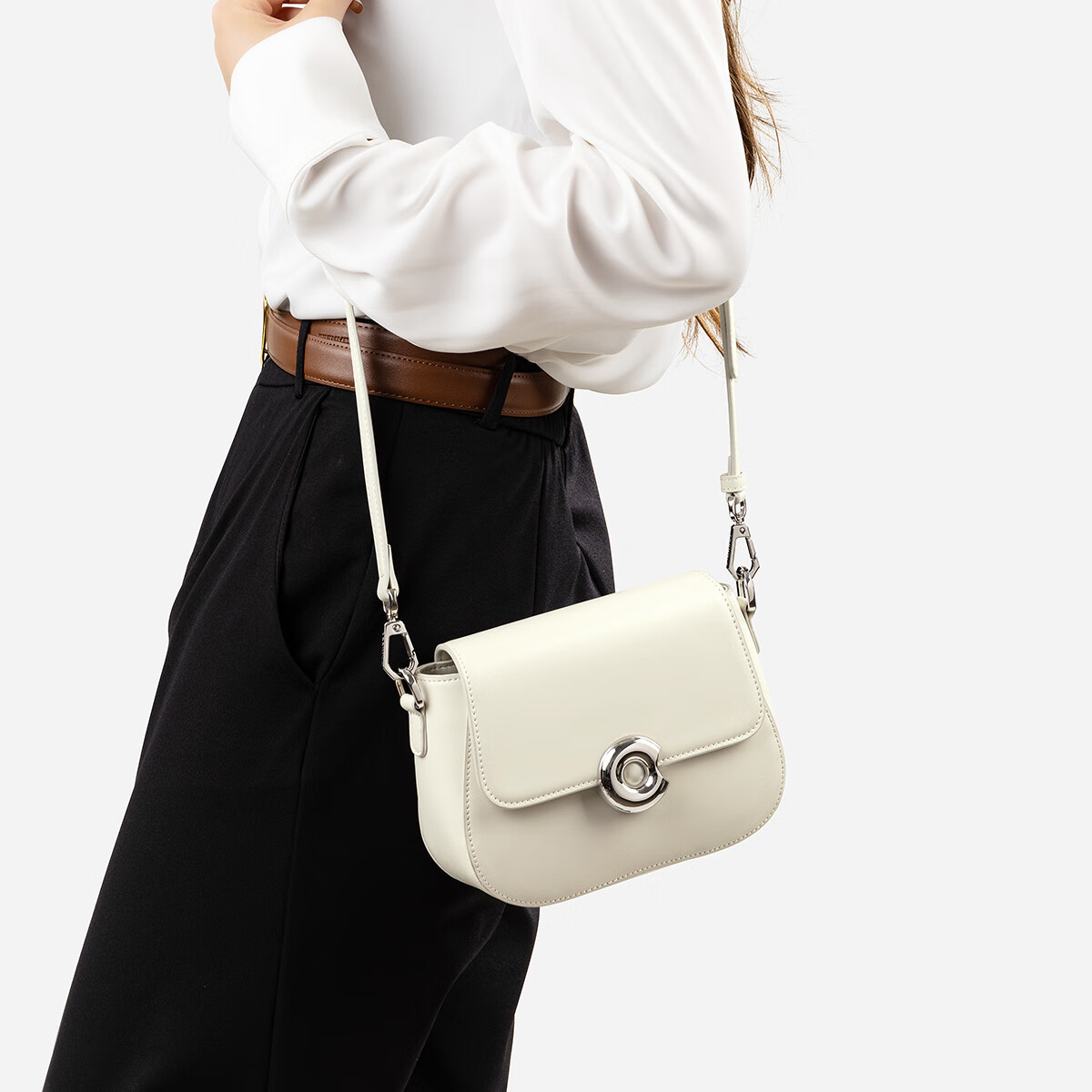 ������ TEENMIX Ů��ţƤб����߼���С����ͨ��б��Ҹ�µ��������������Ů�� �װ�ɫ