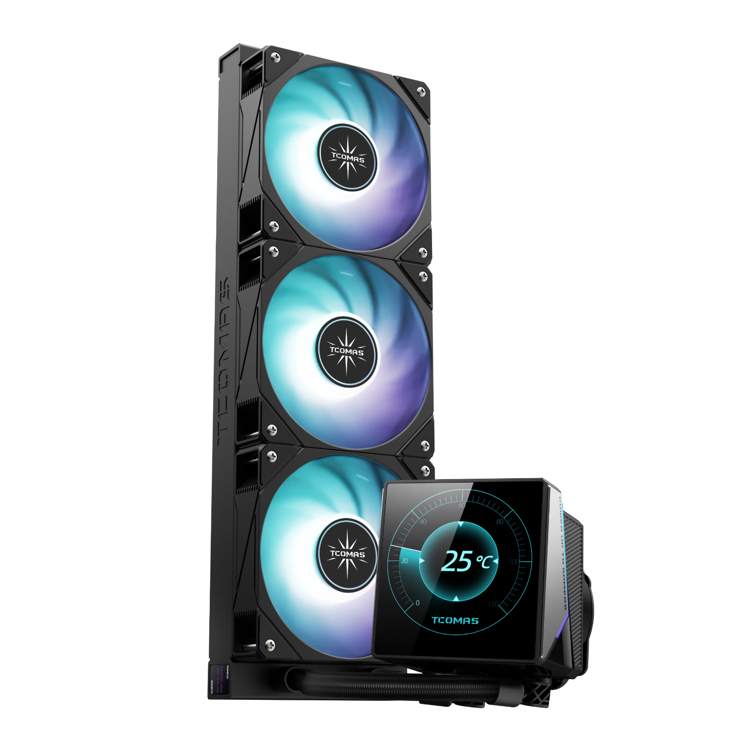 TCOMASLG600 360ɫһʽCPUˮɢ 3.95ӢIPSĻ ARGBЧ ֧intel/AMD