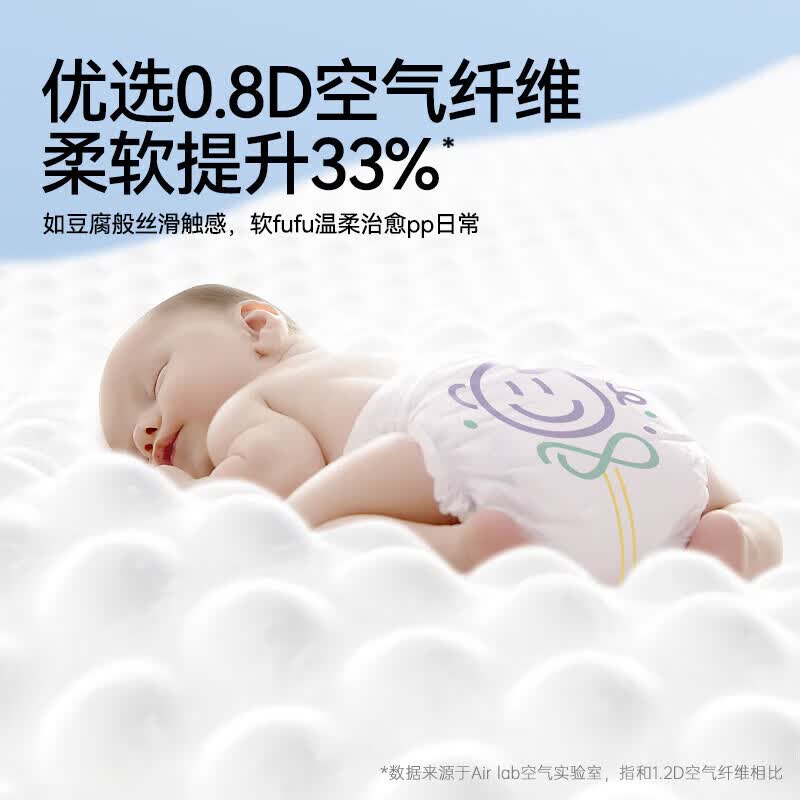 碧芭宝贝小确幸系列婴儿试用装透气超薄柔软夏日纸尿裤便携装 纸尿裤M-8片(6-11kg)
