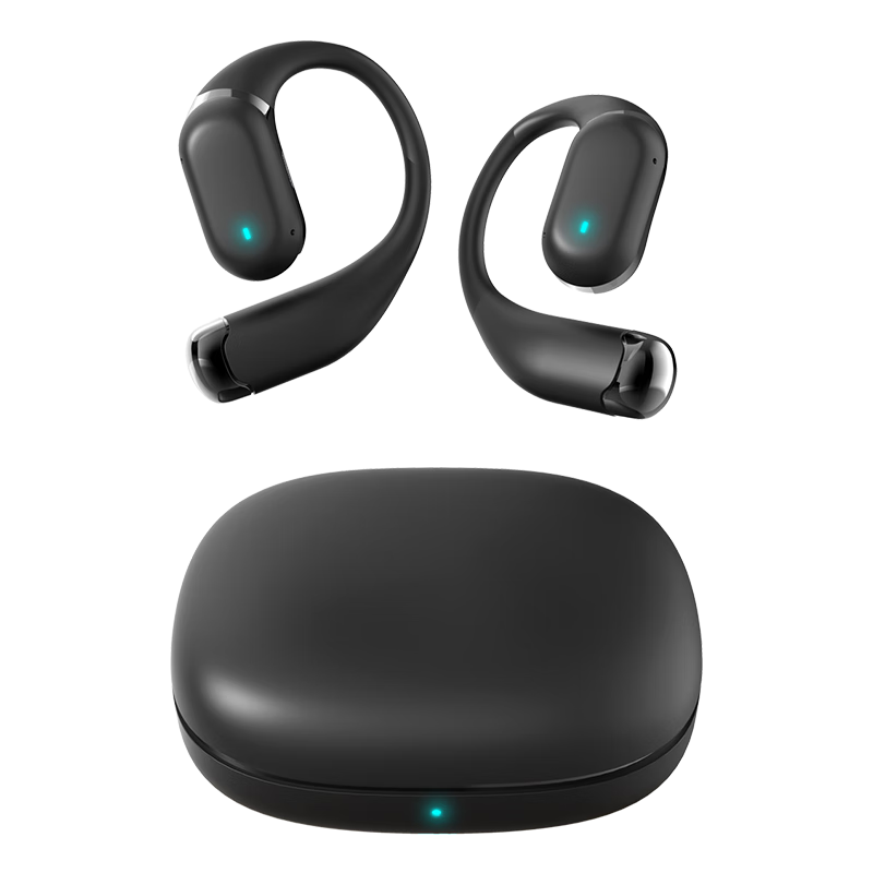 BONETIME骨时Z3蓝牙耳机挂耳式不入耳2025新款运动耳机超长续航耳挂式耳机防水健身日常通勤高音质无线耳机 【顶配版】暗夜黑-舒适硅胶+HiFi音质+杜比全景音效