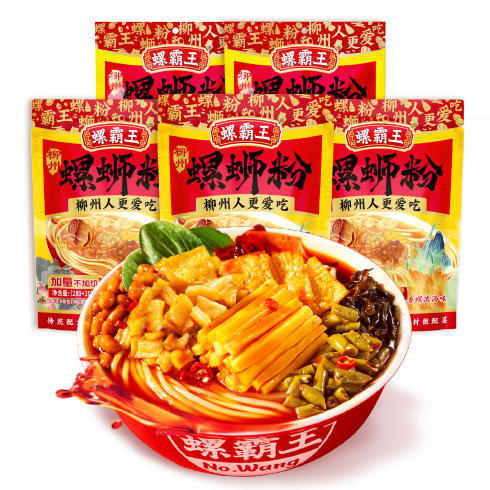螺霸王螺螄粉經(jīng)典原味螺絲粉袋裝方便速食酸辣粉廣西柳州米粉濃湯螺螄粉 【推薦】5袋暢享裝共1560g