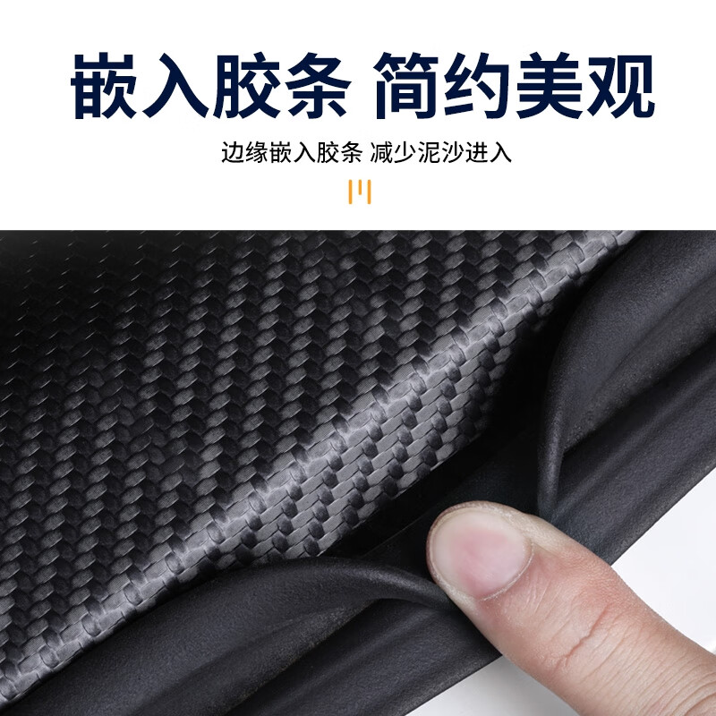 丽田蔚来乐道L60专用门槛条汽车用品大全改装配件车内装饰踏板保护 碳纤纹蔚来乐道L60内+外门槛条*