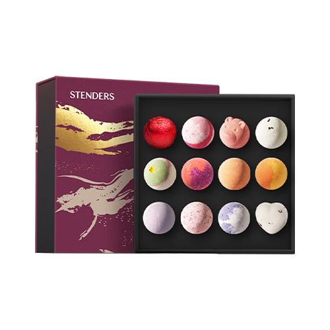 施丹蘭（STENDERS）【囤貨裝】浴鹽泡澡香氛球12球禮盒  泡浴球禮盒 男女友新年禮物