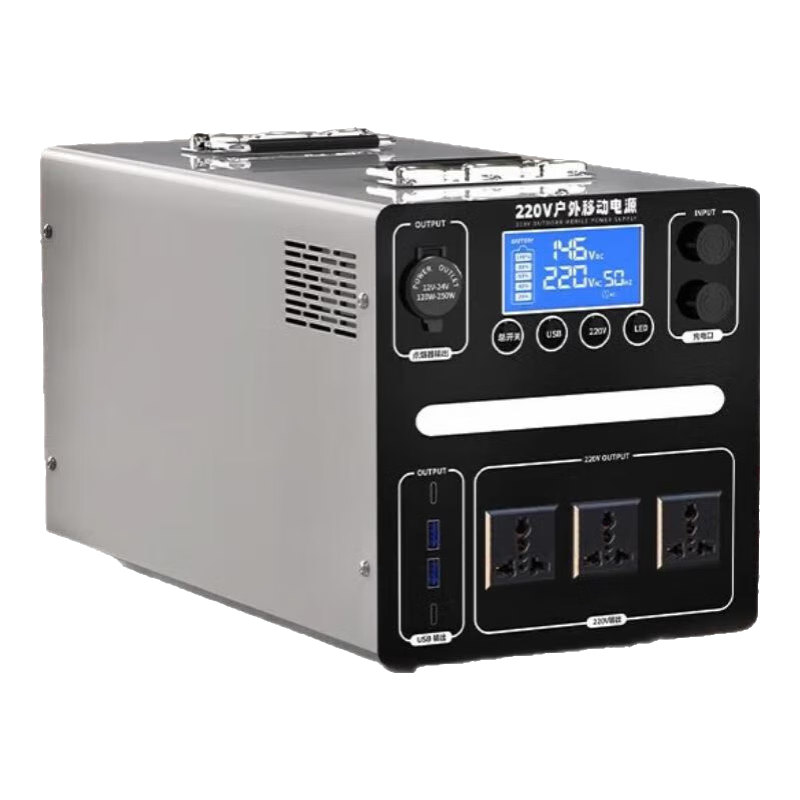 牧空便攜式戶(hù)外移動(dòng)電源220v超大容量擺攤停電應(yīng)急蓄電池自駕露營(yíng)磷酸鐵鋰車(chē)載儲(chǔ)能大功率房車(chē)備用電瓶 2600W 3度電【2025版】TG-2600