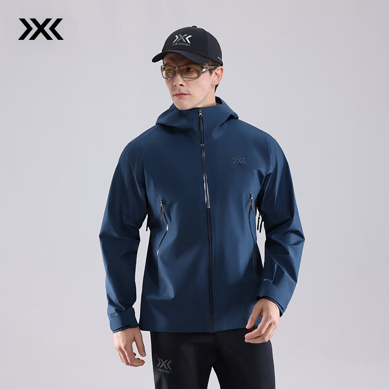XBIONIC旷野隐者轻量GTX 3L静壳硬壳冲锋衣男防风防水外套徒步登山25新品 极夜蓝 【新色上市】 M