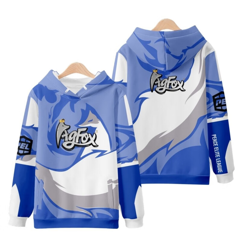 mppmckagfox战队服 和平精英agfox战队服装男女t恤圆领卫衣周边连帽