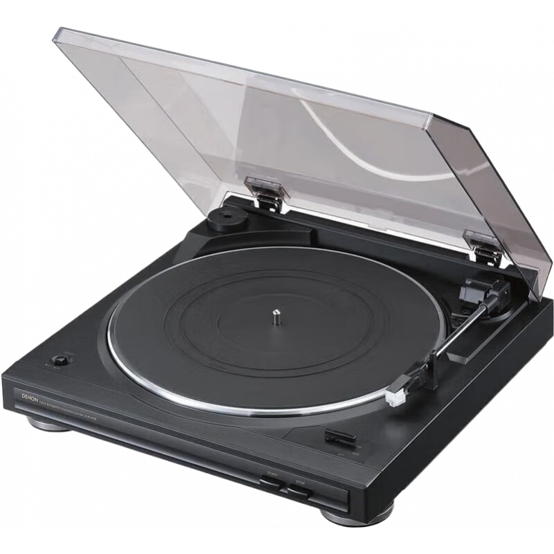 天龍（DENON）【日本直郵 日本發(fā)貨】黑膠唱片機 復古膠片唱盤自動手動音樂留聲機 DP-29FK【黑色 需變壓器】