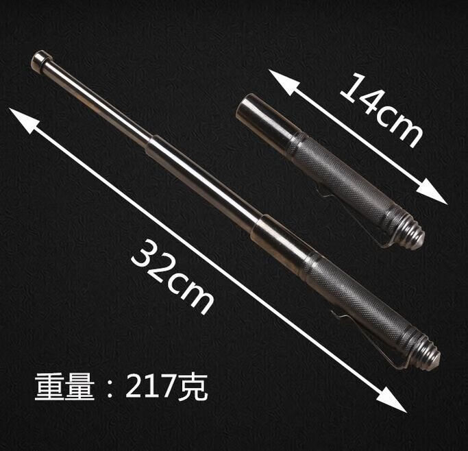 旋龍迷您短棍小三節(jié)棍迷你防身甩棍防身棍可攜式掌中棍伸縮棍鋼筆棍子 迷您手動鋼筆棍送棍套尾繩