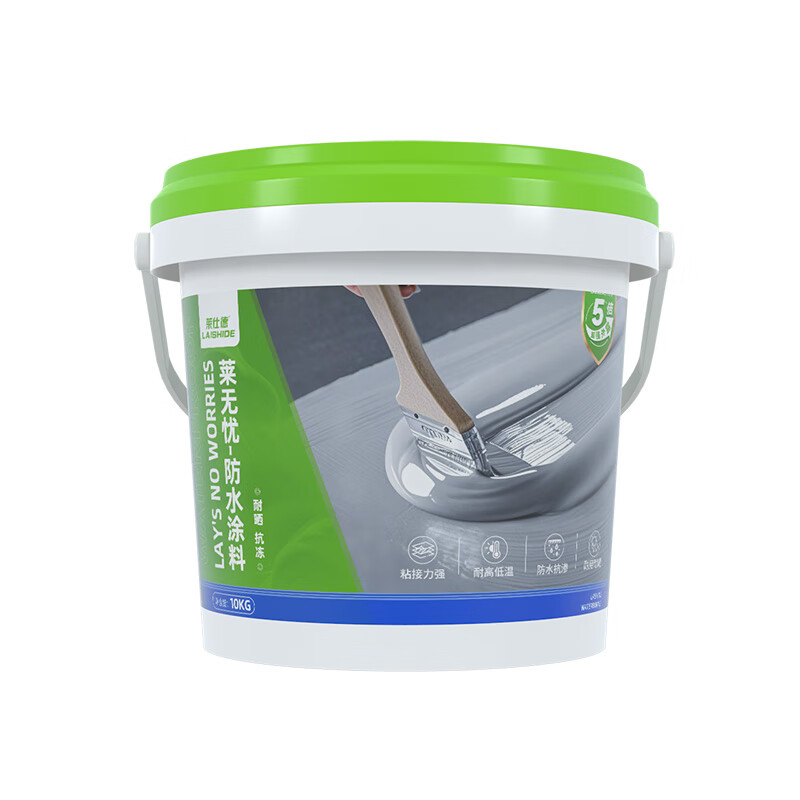 莱仕德(LAISHIDE)聚氨酯防水涂料房屋顶堵漏王墙地面防水灌缝胶耐高温抗裂补漏材料 40斤 【超强外露升级款】灰色速干