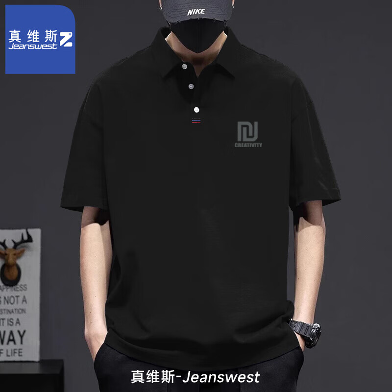 ���ڲ�������ά˹��JEANSWEST Z+����ʿ�߶�polo���ļ�2025�¿��������з緭�����t�����������п� �ڣ�����X�� XL