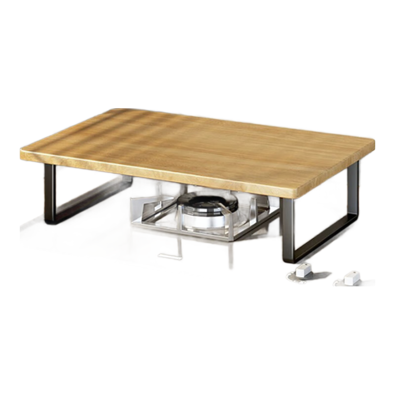 林家小子廚房置物架臺面墊高支架電磁爐燃氣灶架托微波爐增高架灶臺用神器 黑色板黑架30*40cm加高款