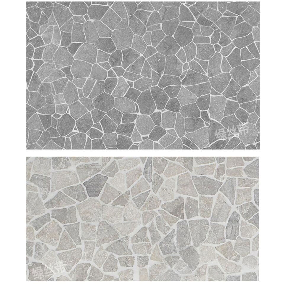 碎拼冰裂纹青石板道路广场小园路地面铺装su材质文化石贴图ps素材