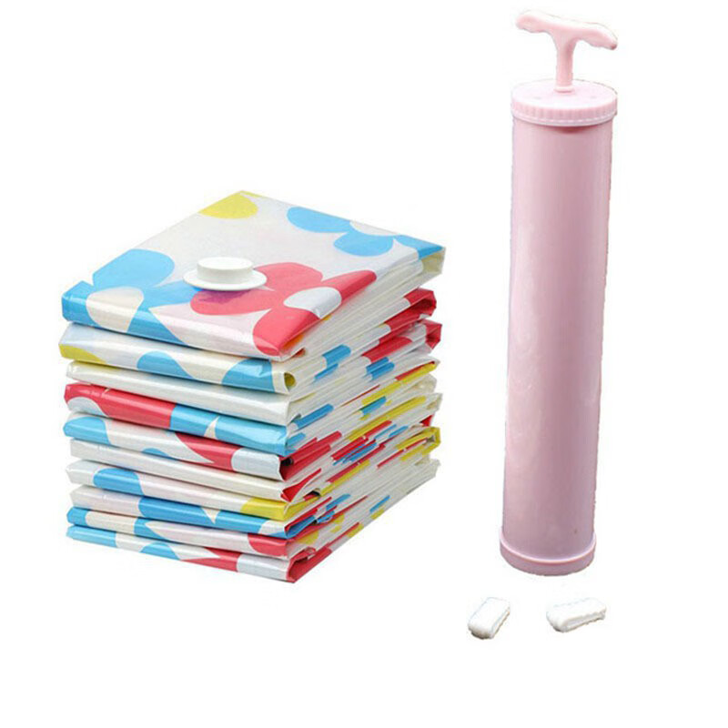 收納博士真空壓縮袋收納袋加大號(hào)抽氣泵棉被衣物整理袋