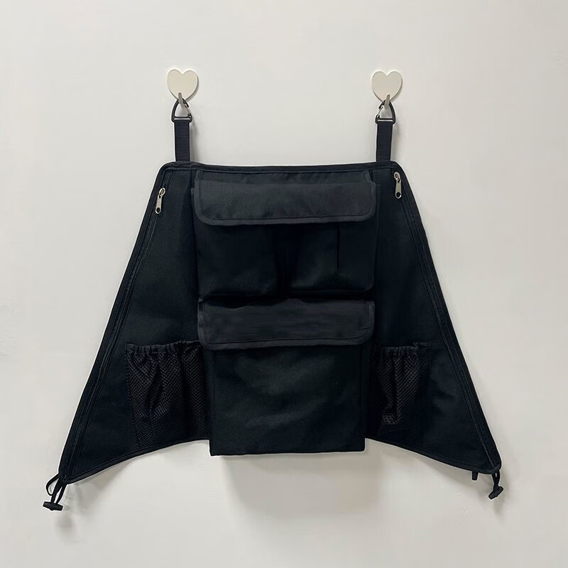 小虎子t3/t18丸丫t2口袋车挂包置物袋三口袋七口袋挂包口袋车配件 黑色挂包（升级七口袋）