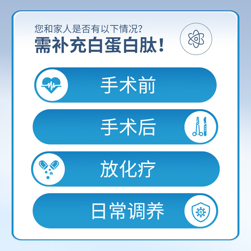 佰倍优白蛋白肽中老年术后放化疗营养品基速得口服液礼品 【35%快速补】 10瓶*5盒