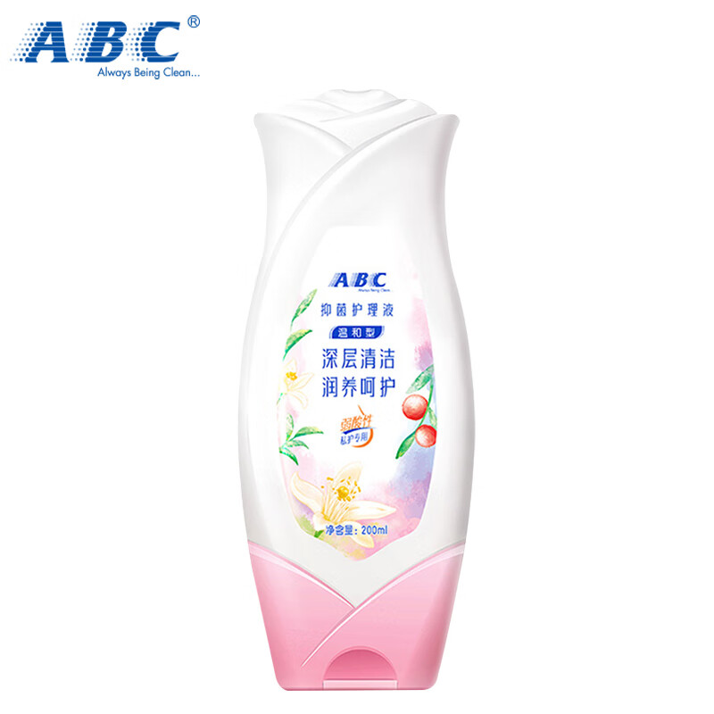 ABC女性私處理液經(jīng)期清洗液清潔洗液整箱 200ml 【1瓶溫和200ml】