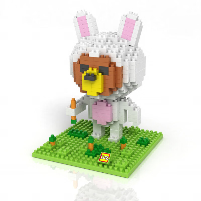 俐智俐智loz鉆石小顆粒積木 9433 變裝妮兔 塑料拼插裝積木玩具