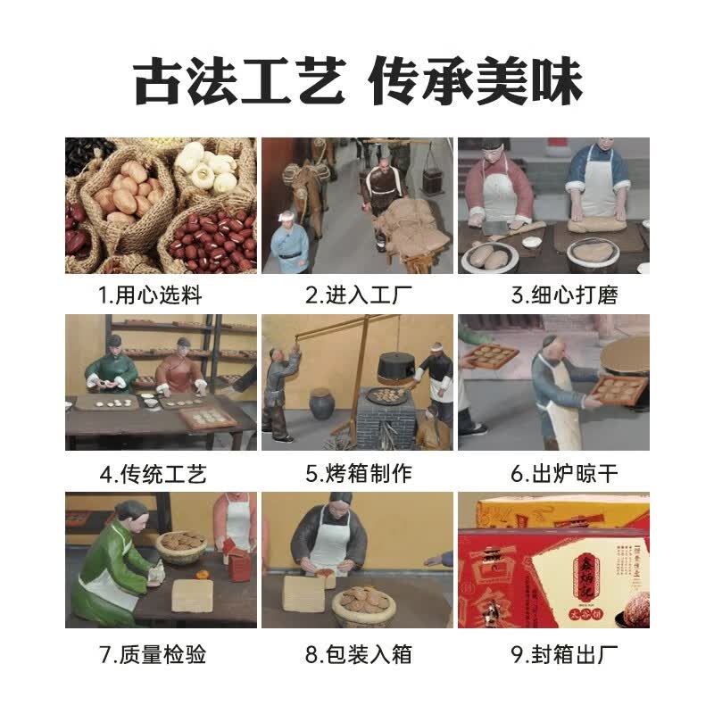 鑫炳记太谷饼三晋老字号山西特产中式蛋糕点心休闲小吃零食礼包早餐食品 【传统名点】混合味30g*50袋1500g独立包装