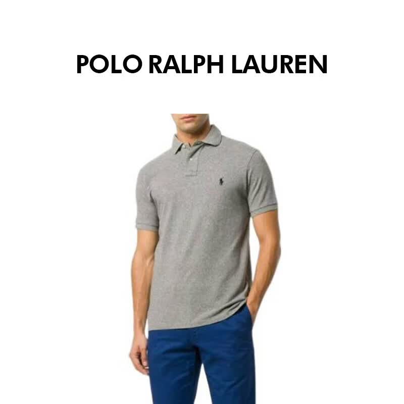 Polo Ralph Lauren拉夫劳伦夏季新款潮流送男友父亲节短袖t恤polo修身灰M