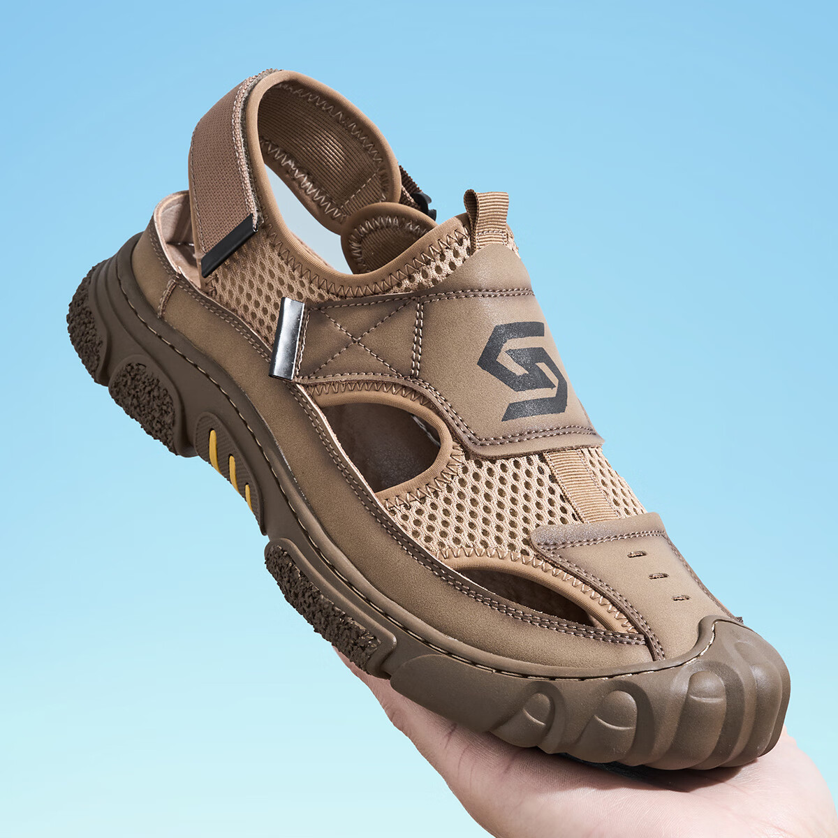 星期六男鞋夏季时尚男士运动户外凉鞋男百搭包头鞋子男休闲沙滩鞋