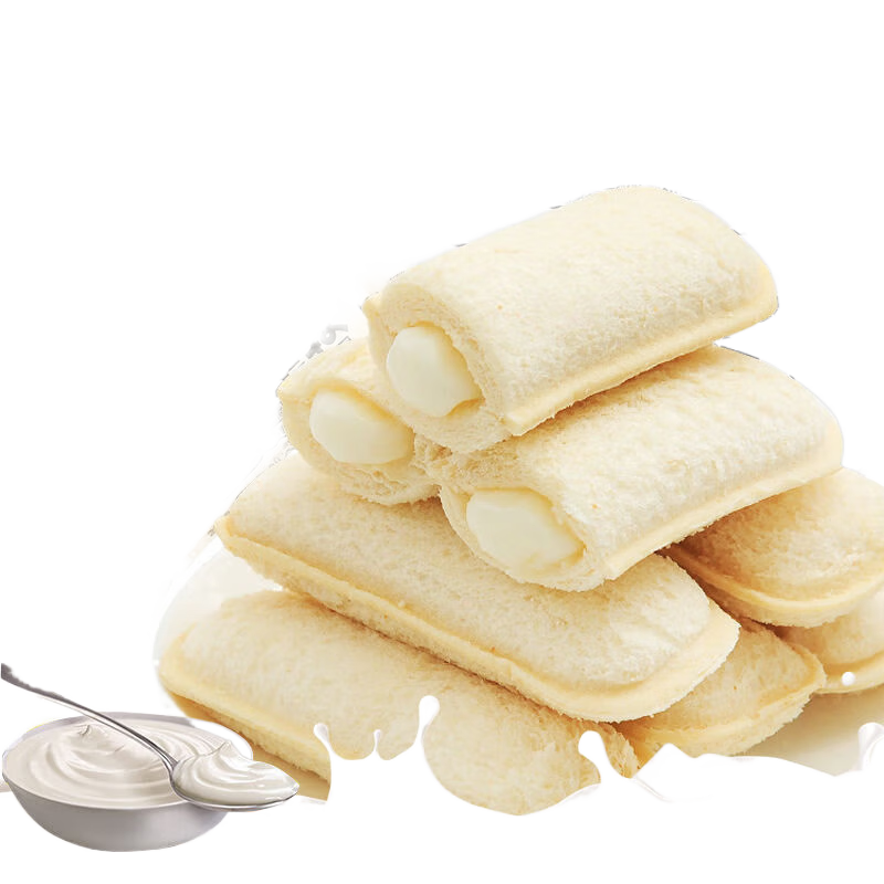 小白心里軟乳酸菌酸奶口袋夾心早餐面包蛋糕零食糕點甜品吐司 酸奶味10包