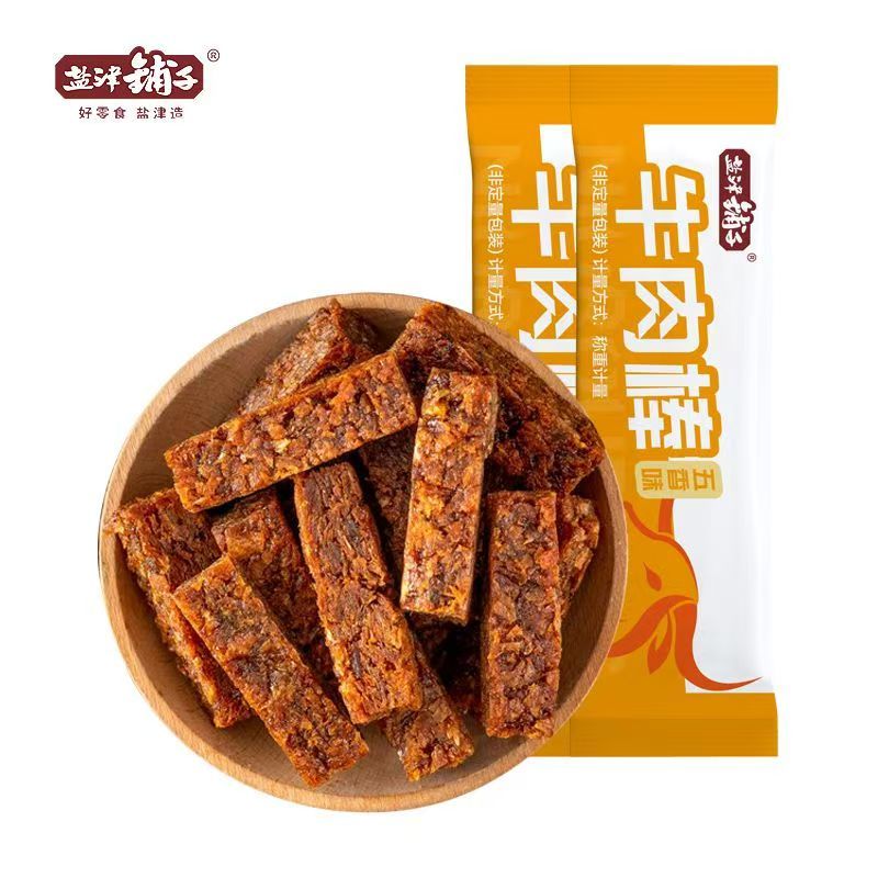 淳倍滋胖東來甄選牛肉條牛肉棒即食肉干肉脯網(wǎng)紅解饞小零食小吃休閑零 鹽津鋪子牛肉棒【約79-81包】約440····克
