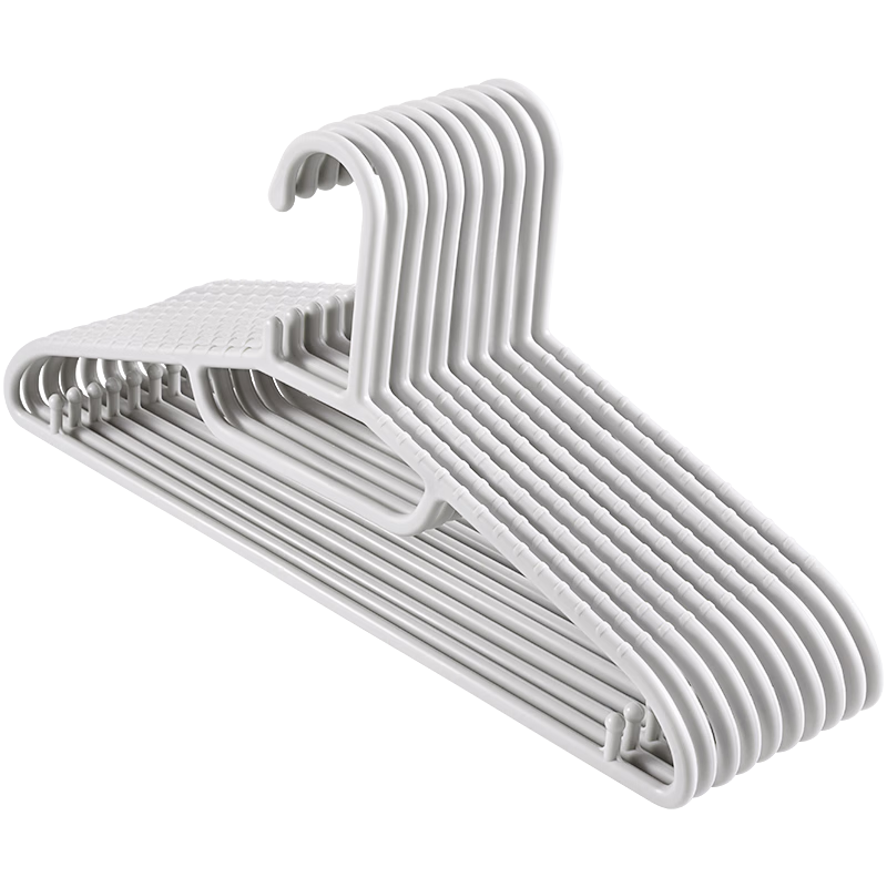 左转角衣架无痕晾衣架子塑料衣挂干湿两用衣撑家用晒衣服架防滑 无痕衣架 灰色 30支