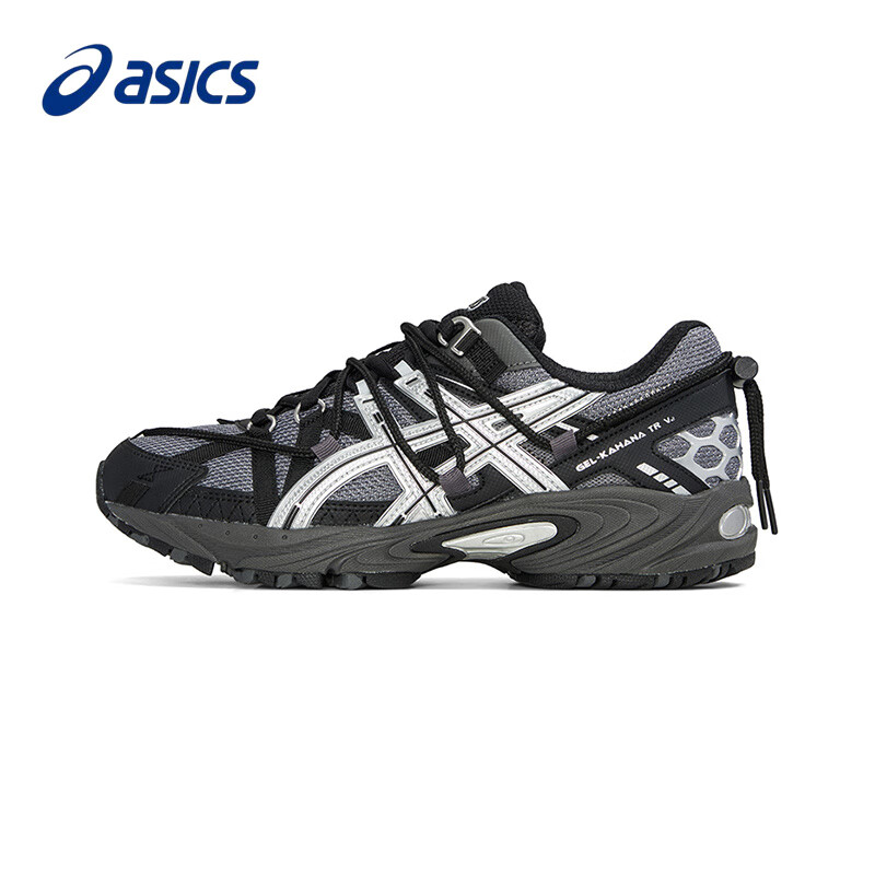 亞瑟士（asics）Gel-Kahana TR V2 春季 戶(hù)外機能風(fēng) City Walk 低幫生活休閑鞋 1203A557-020【黑銀色】 42.5