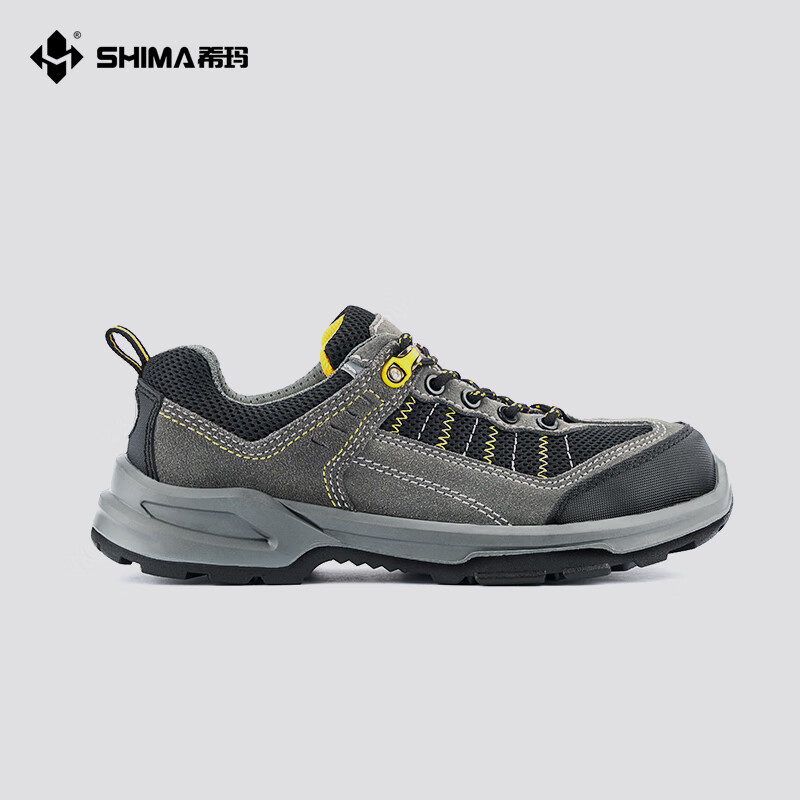 希玛劳保鞋男士夏天防砸防刺穿静电鞋绝缘鞋安全鞋户外工地鞋工作鞋 灰色(电绝缘) 42